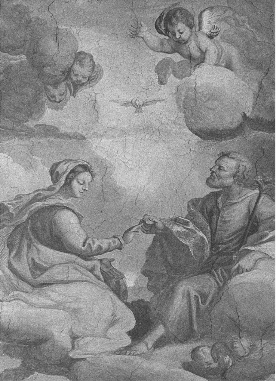 Sposalizio di Maria Vergine (dipinto, opera isolata) di Santagostino Agostino (seconda metà sec. XVII)