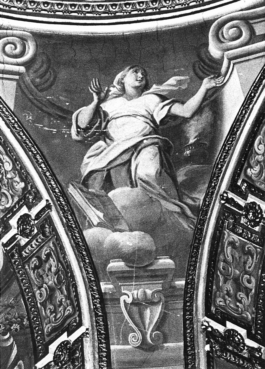 figura allegorica femminile (dipinto, elemento d'insieme) di Abbiati Filippo (attribuito), Bianchi Federico (attribuito) (fine sec. XVII)
