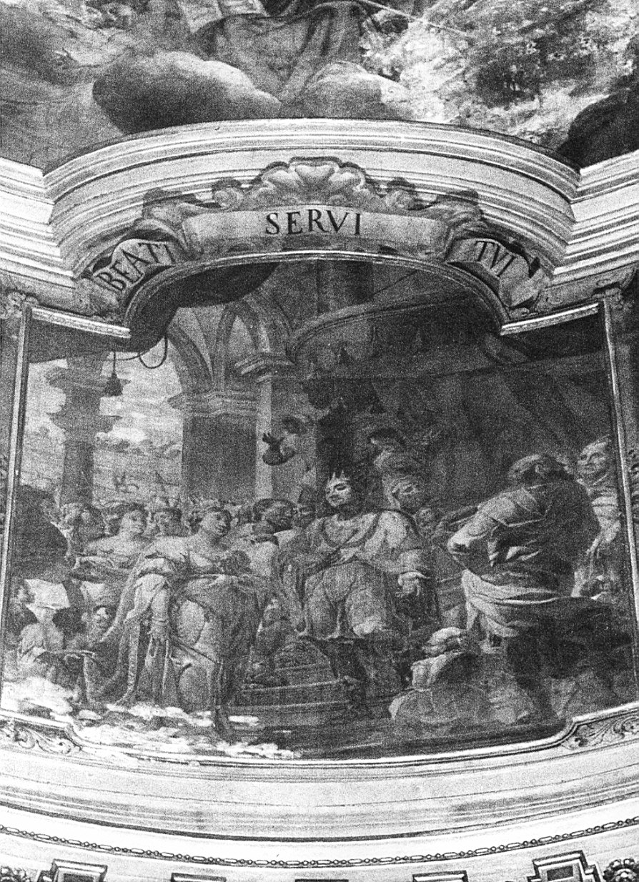 Salomone e la regina di Saba (dipinto, opera isolata) di Anguignani Giuseppe (sec. XVII)
