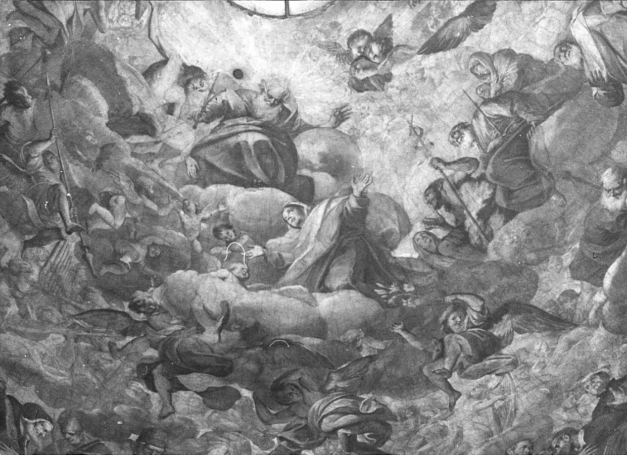 gloria di Santi (dipinto, opera isolata) di Abbiati Filippo, Bianchi Federico (sec. XVII)