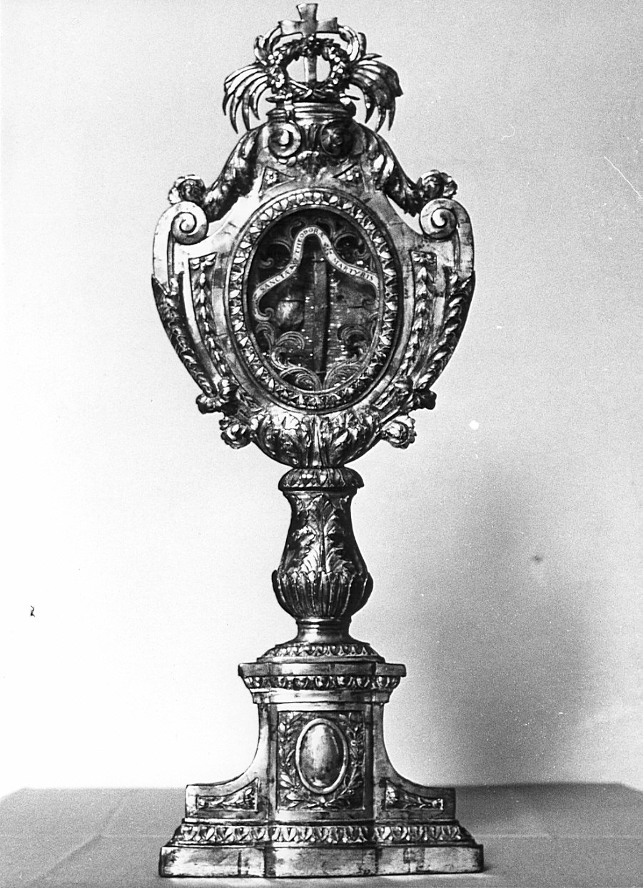 reliquiario, serie - bottega milanese (fine/inizio secc. XVIII/ XIX)