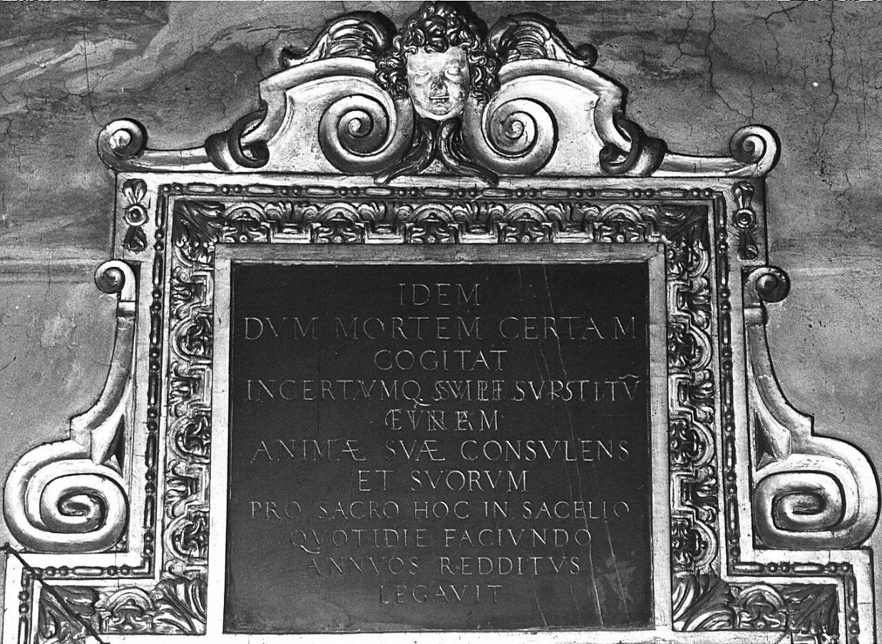 lapide, opera isolata - bottega lombarda (sec. XVII)