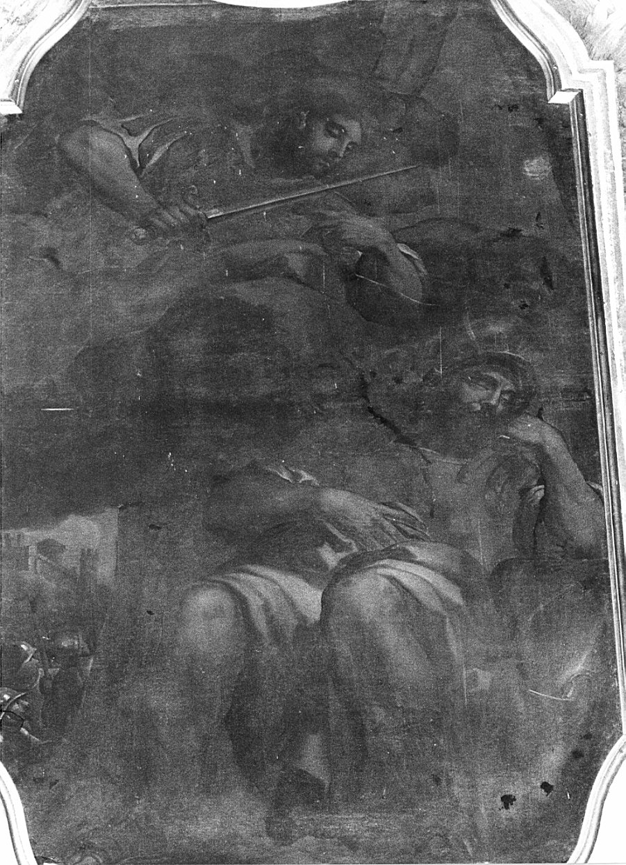 Sant'Alessandro armato in difesa di Bergamo (dipinto, elemento d'insieme) di Abbiati Filippo, Bianchi Federico (sec. XVII)
