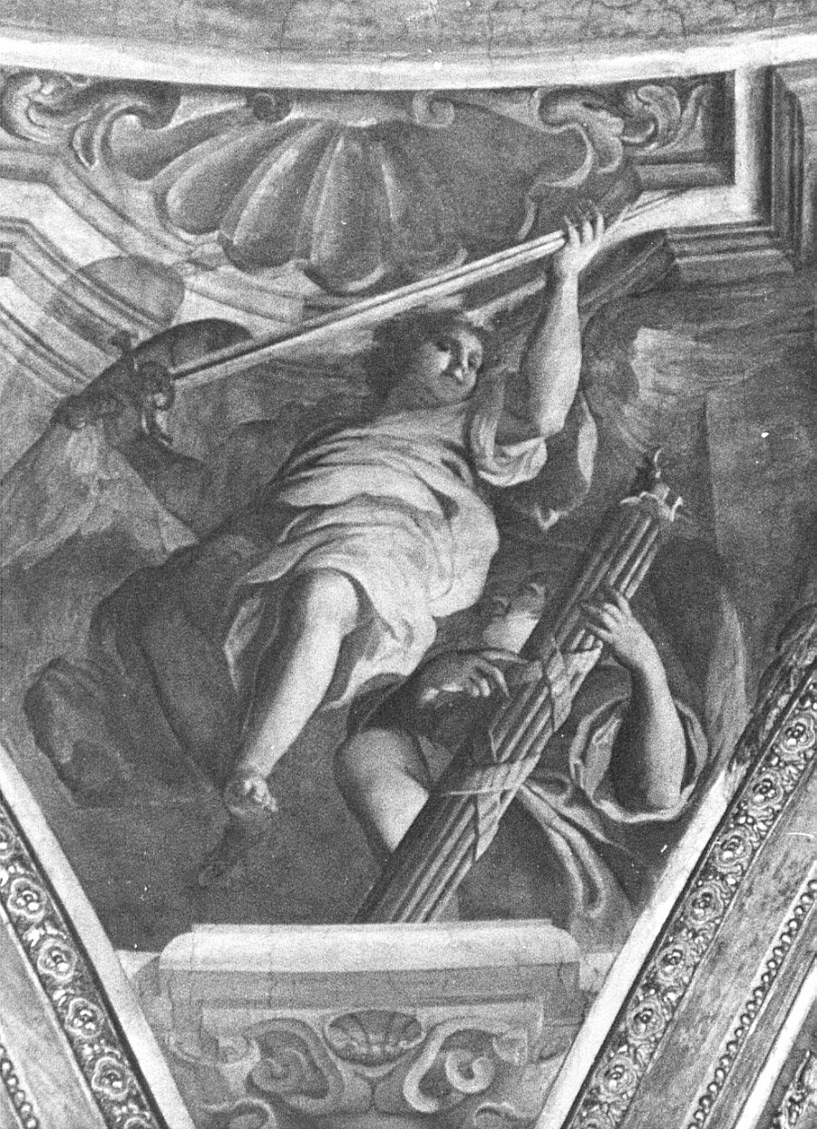 angeli con strumenti della passione (dipinto, elemento d'insieme) di Abbiati Filippo, Bianchi Federico (sec. XVII)
