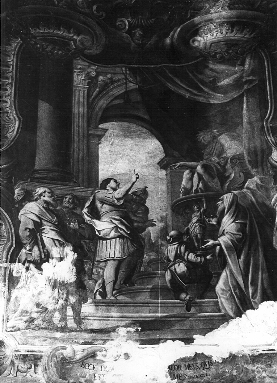 Sant'Alessandro davanti all'Imperatore (dipinto, opera isolata) di Abbiati Filippo, Bianchi Federico (sec. XVII)