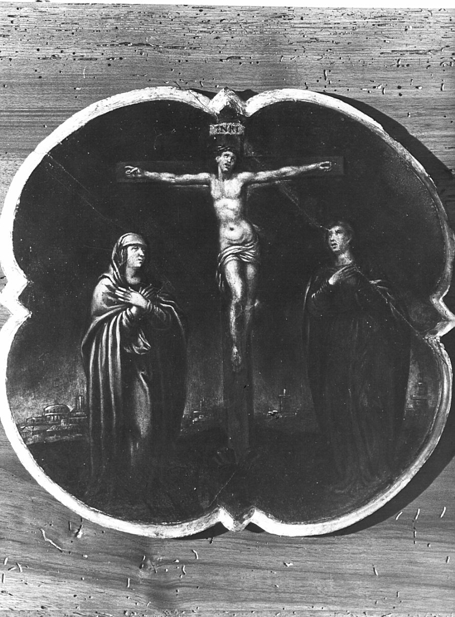 stazione I: Gesù condannato a morte (dipinto, elemento d'insieme) - ambito italiano (fine/inizio secc. XVI/ XVII)