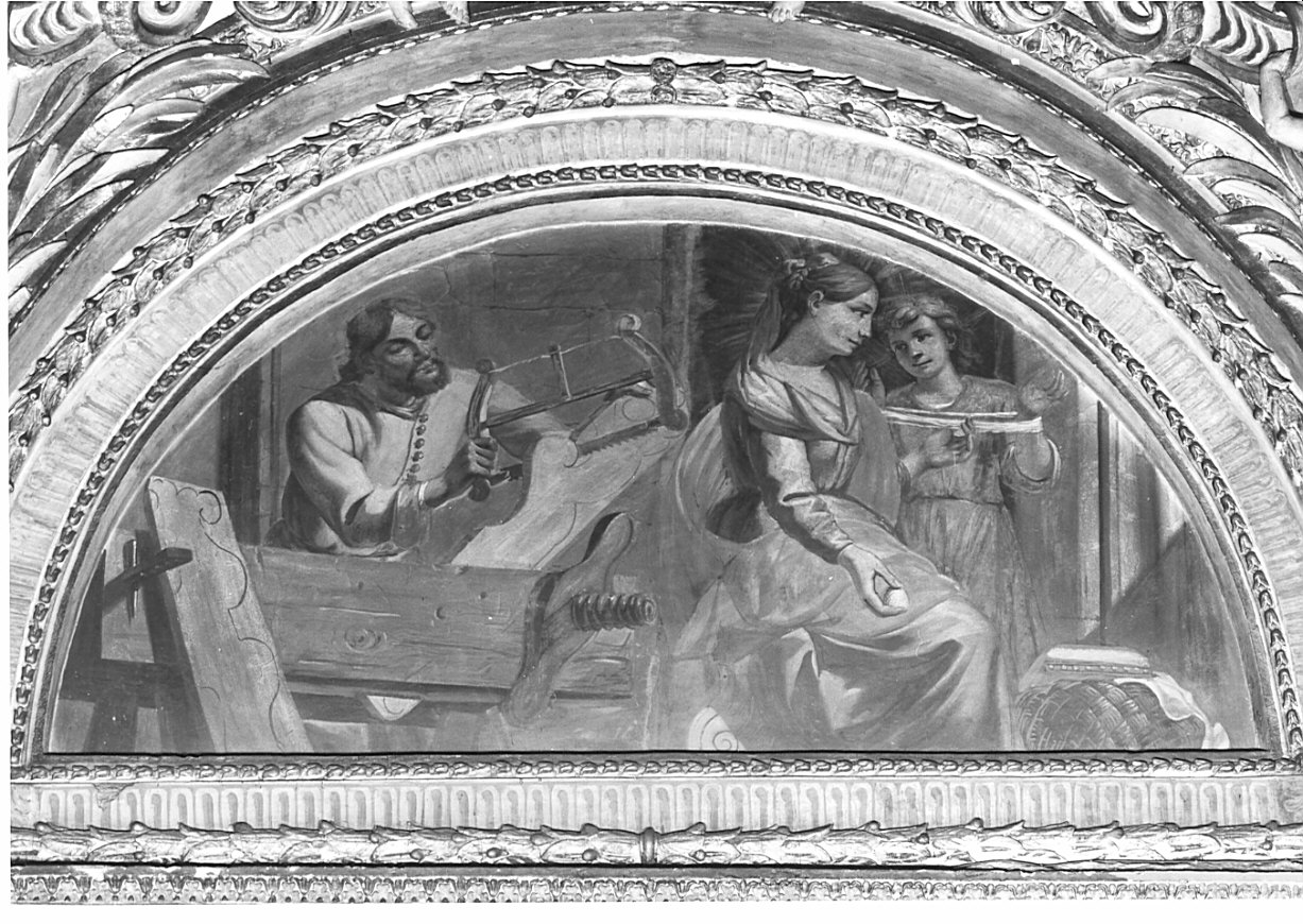 Sacra Famiglia (dipinto, opera isolata) di Cignaroli Martino detto Veronese (attribuito) (sec. XVII)