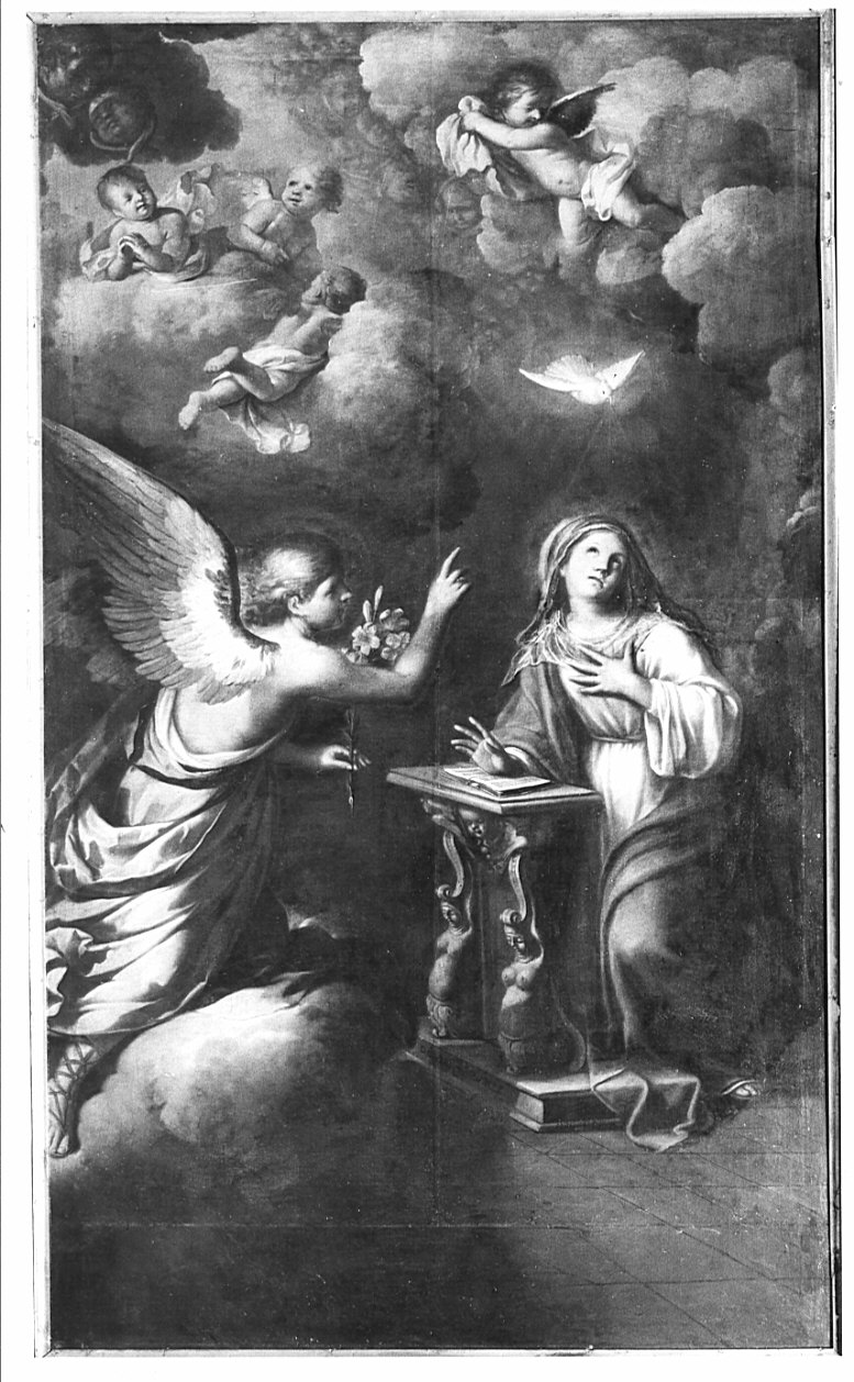 Annunciazione (pala d'altare, opera isolata) di Barzi Giulio (sec. XVII)