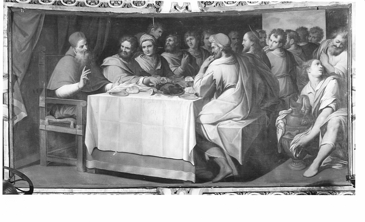 San Gregorio e la cena dei poveri (dipinto, opera isolata) di Procaccini Camillo (sec. XVII)
