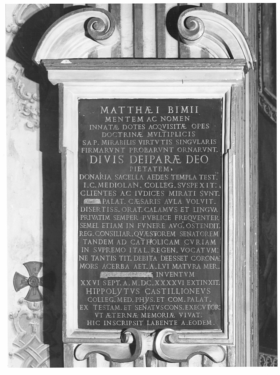 lapide, opera isolata - bottega lombarda (sec. XVII)