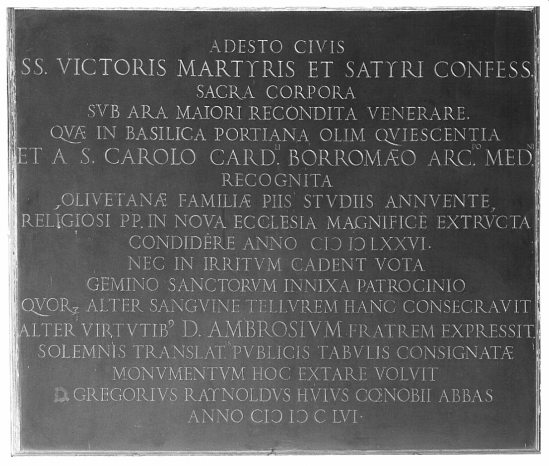 lapide, opera isolata - bottega lombarda (sec. XVII)