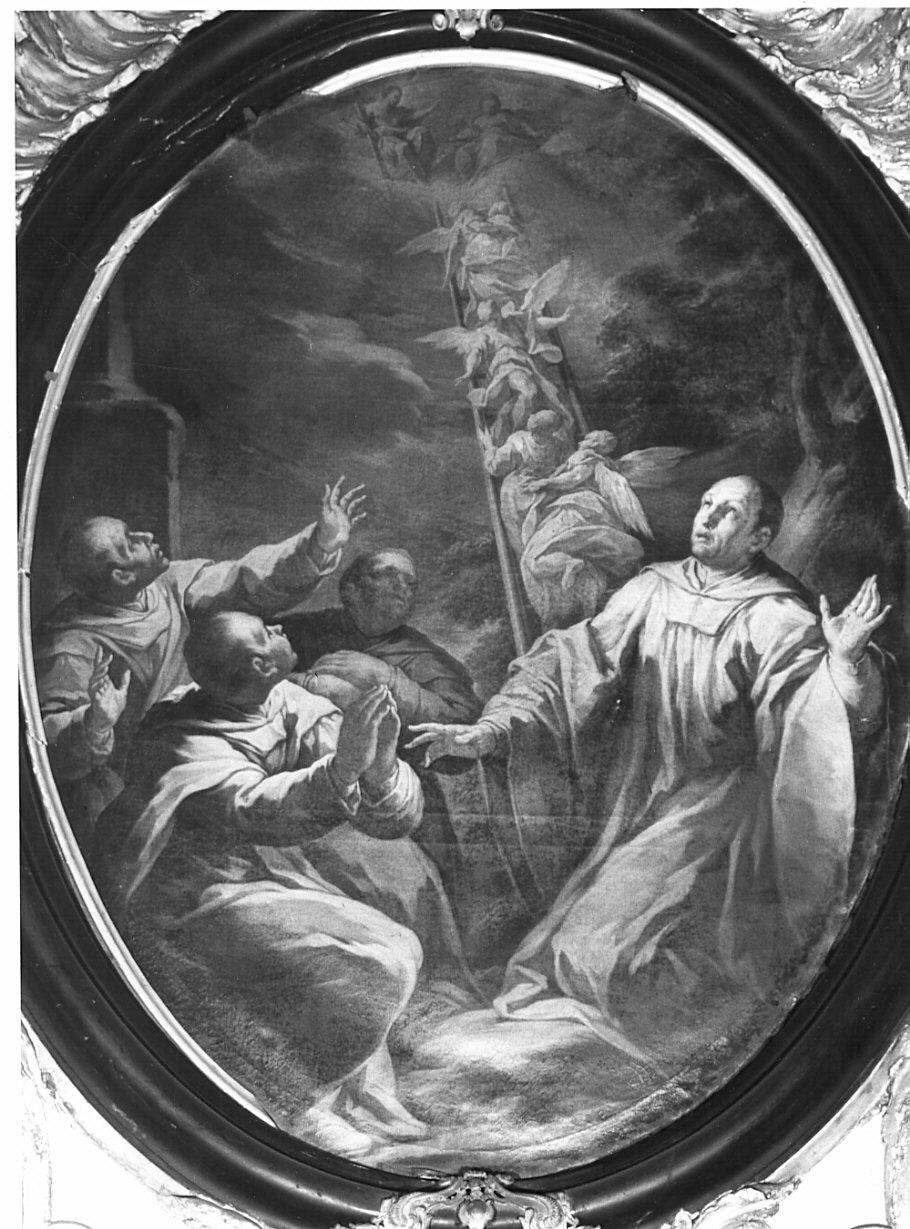 visione della scala da parte del Beato Bernardo Tolomei (dipinto) di Sassi Giovanni Battista (sec. XVIII)