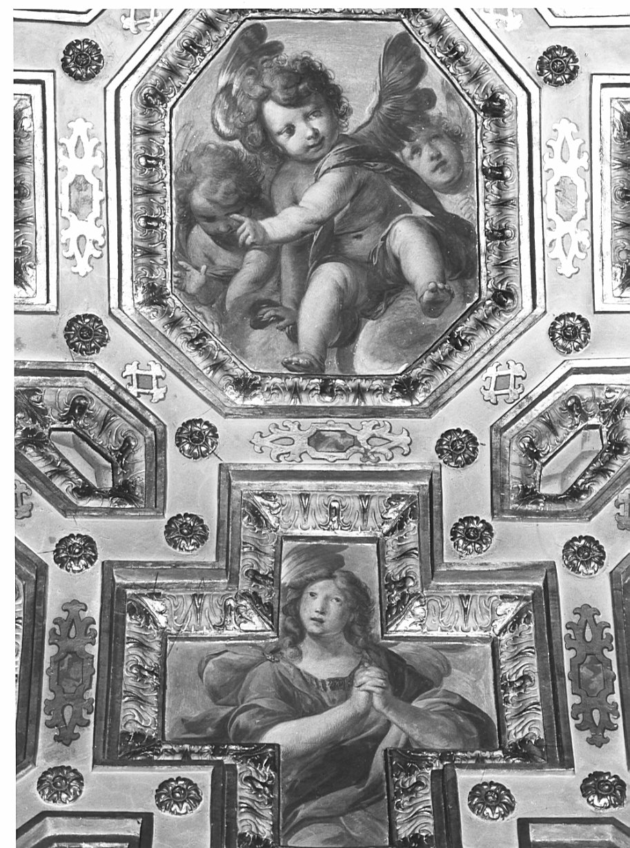 putti/ angelo (dipinto) di Discepoli Giovan Battista detto Zoppo di Lugano (sec. XVII)