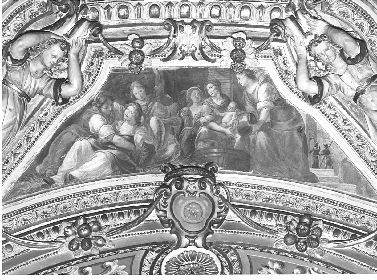 nascita di San Francesco (dipinto) di Discepoli Giovan Battista detto Zoppo di Lugano (sec. XVII)