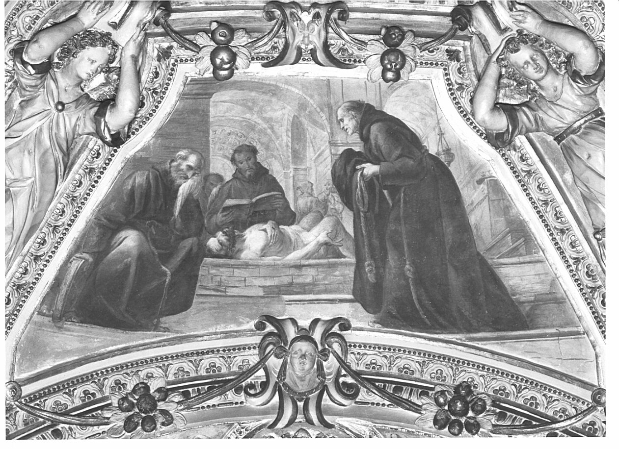 morte di San Francesco d'Assisi (dipinto) di Discepoli Giovan Battista detto Zoppo di Lugano (sec. XVII)