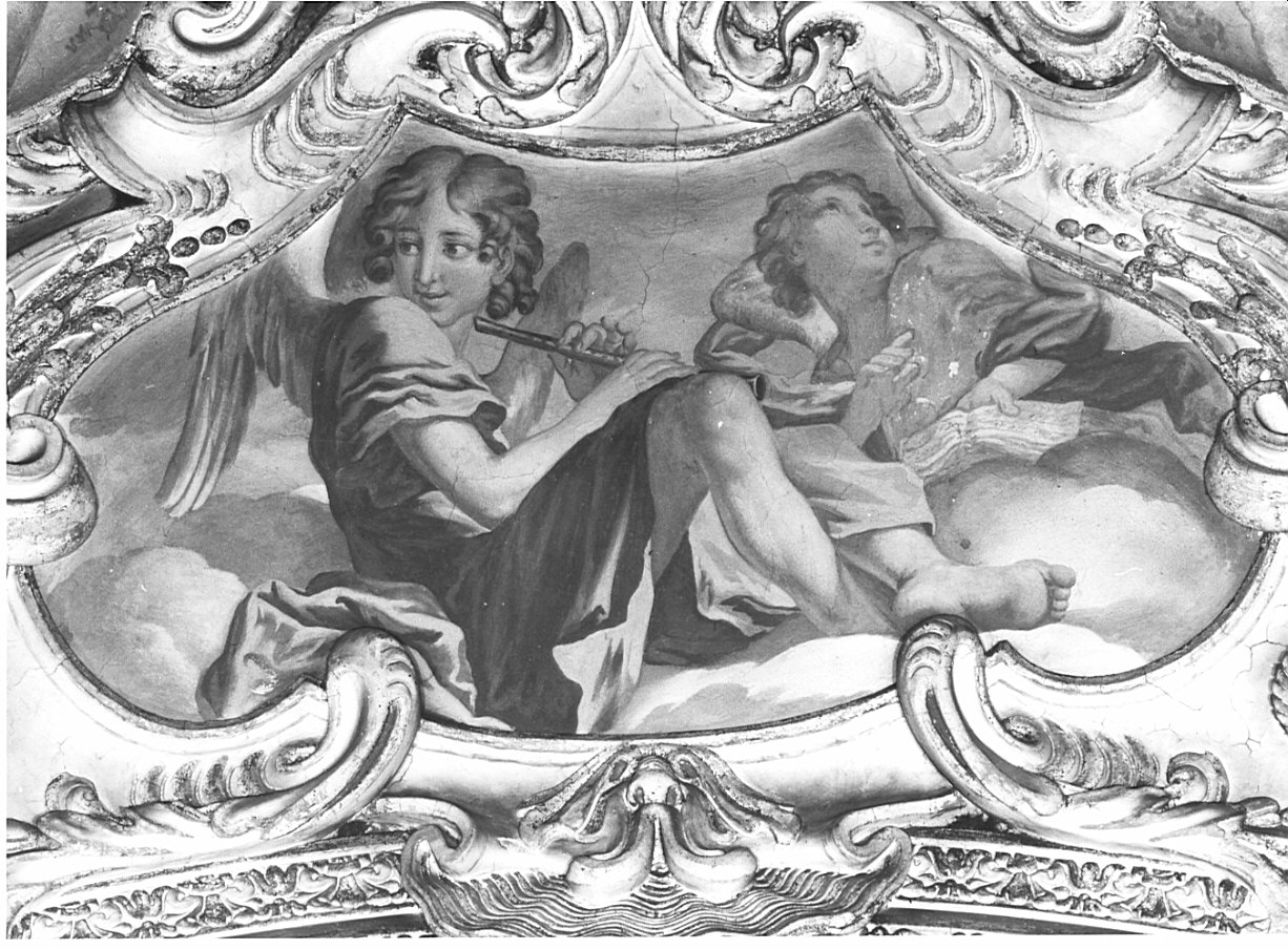 angeli musicanti (dipinto) - ambito lombardo (fine sec. XVII)