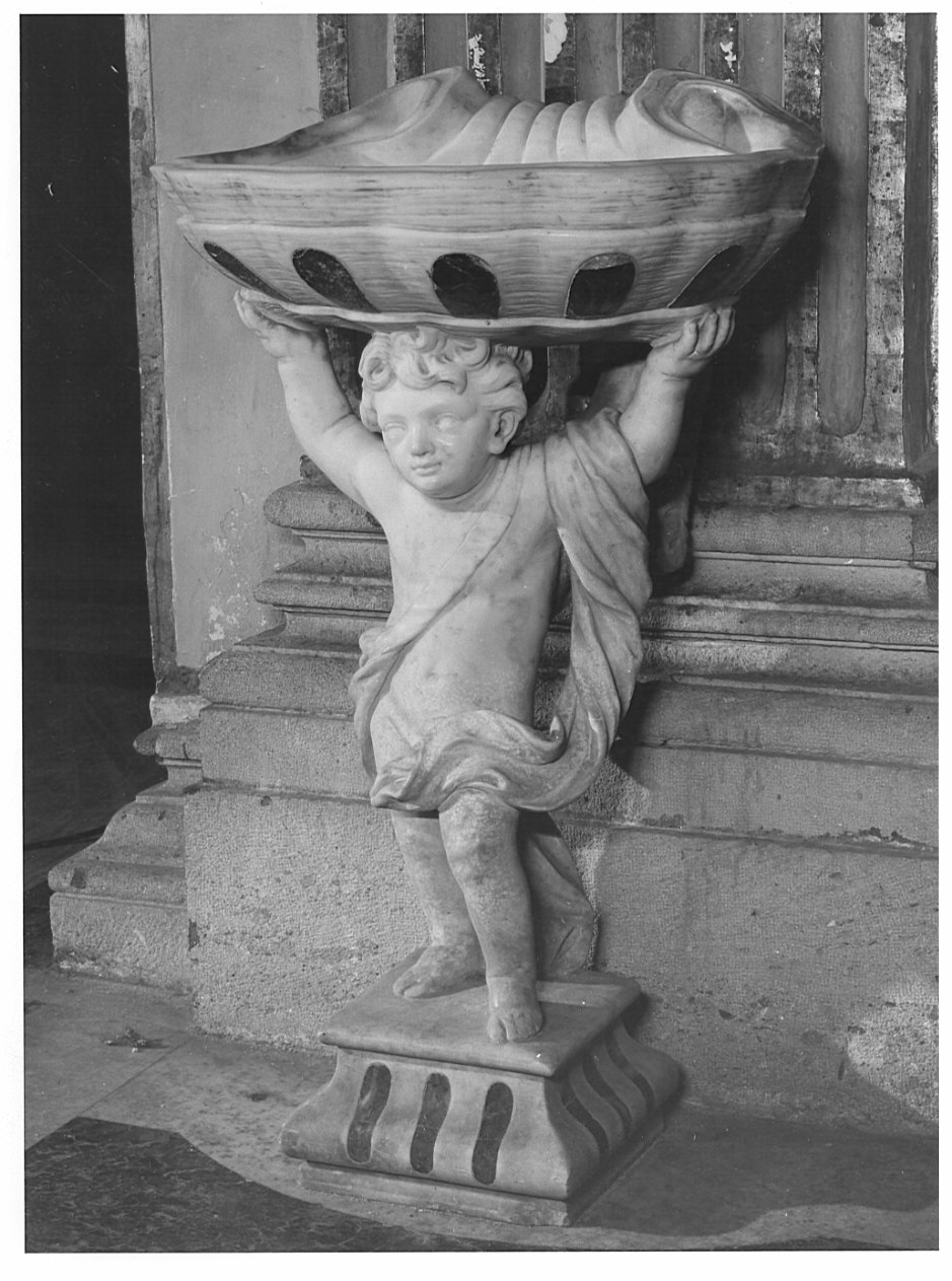 acquasantiera, coppia di Buzzi Elia Vincenzo (attribuito) (sec. XVIII)