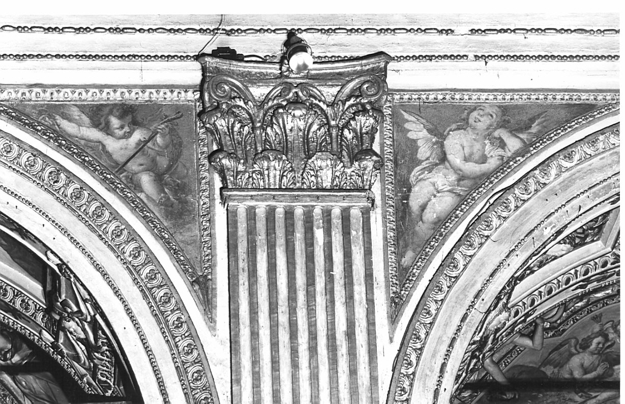putto/ angelo (dipinto) di Discepoli Giovan Battista detto Zoppo di Lugano (sec. XVII, sec. XVII)