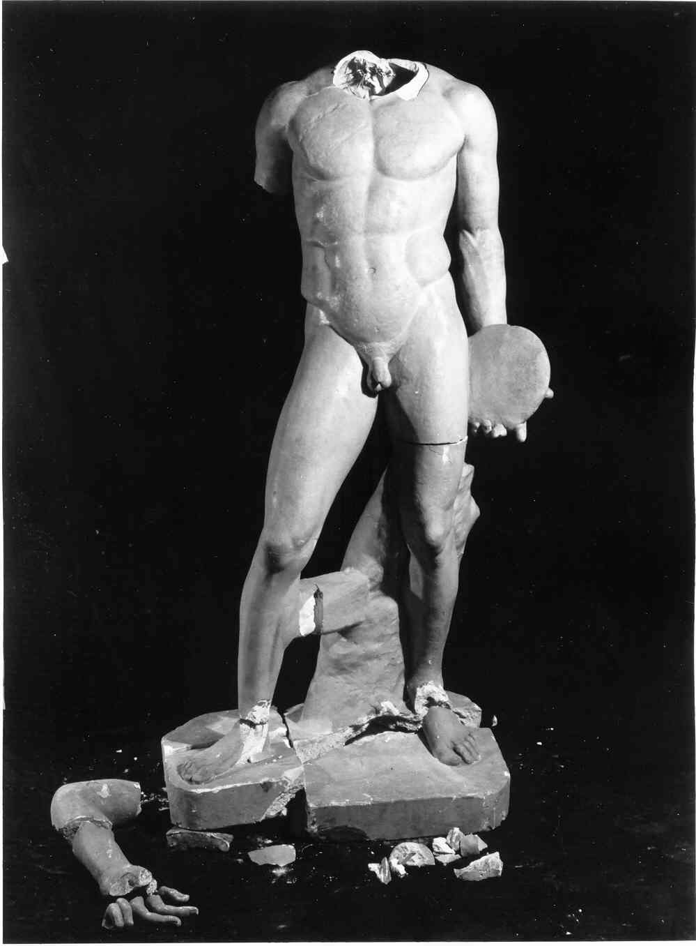 discobolo (statua, opera isolata) - ambito romano (sec. XIX)