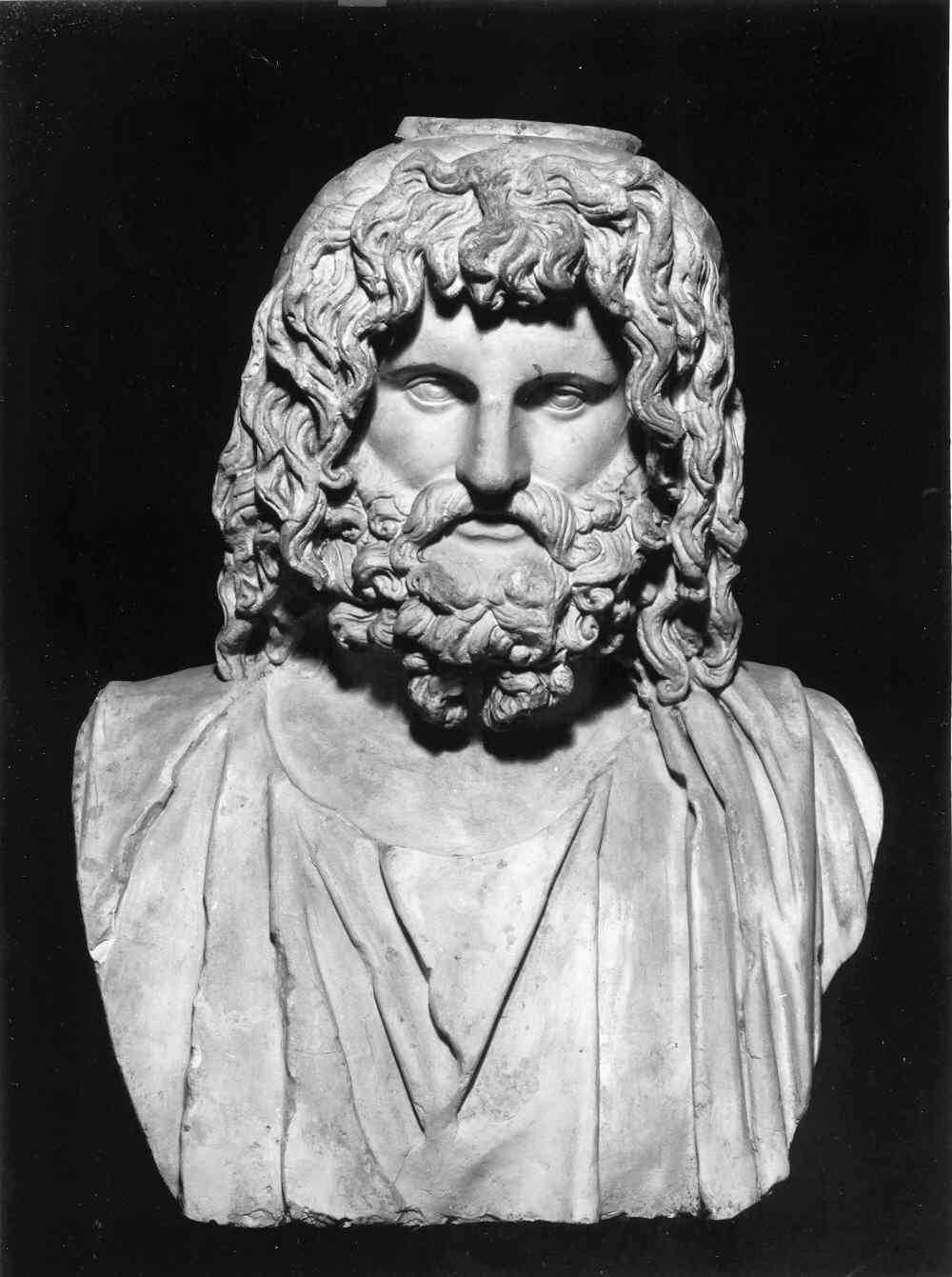 Giove serapide col modio, Zeus serapide (scultura, opera isolata) - ambito lombardo (sec. XIX)