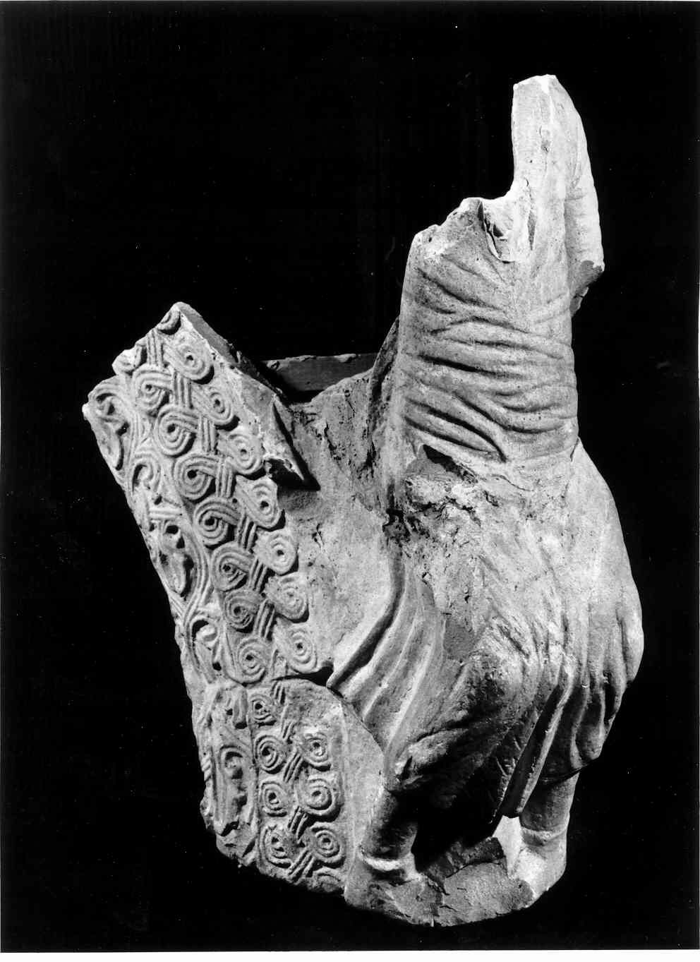 telamone (ambone, frammento) - ambito italiano (sec. XX)