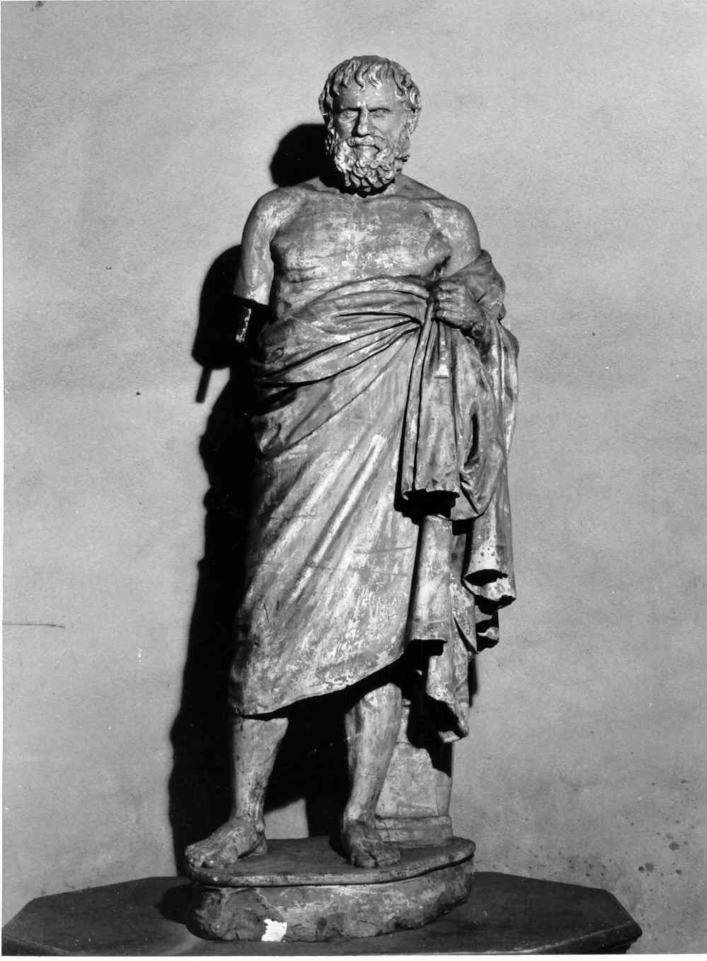 Zenone, filosofo (statua, opera isolata) - ambito romano (sec. XIX)