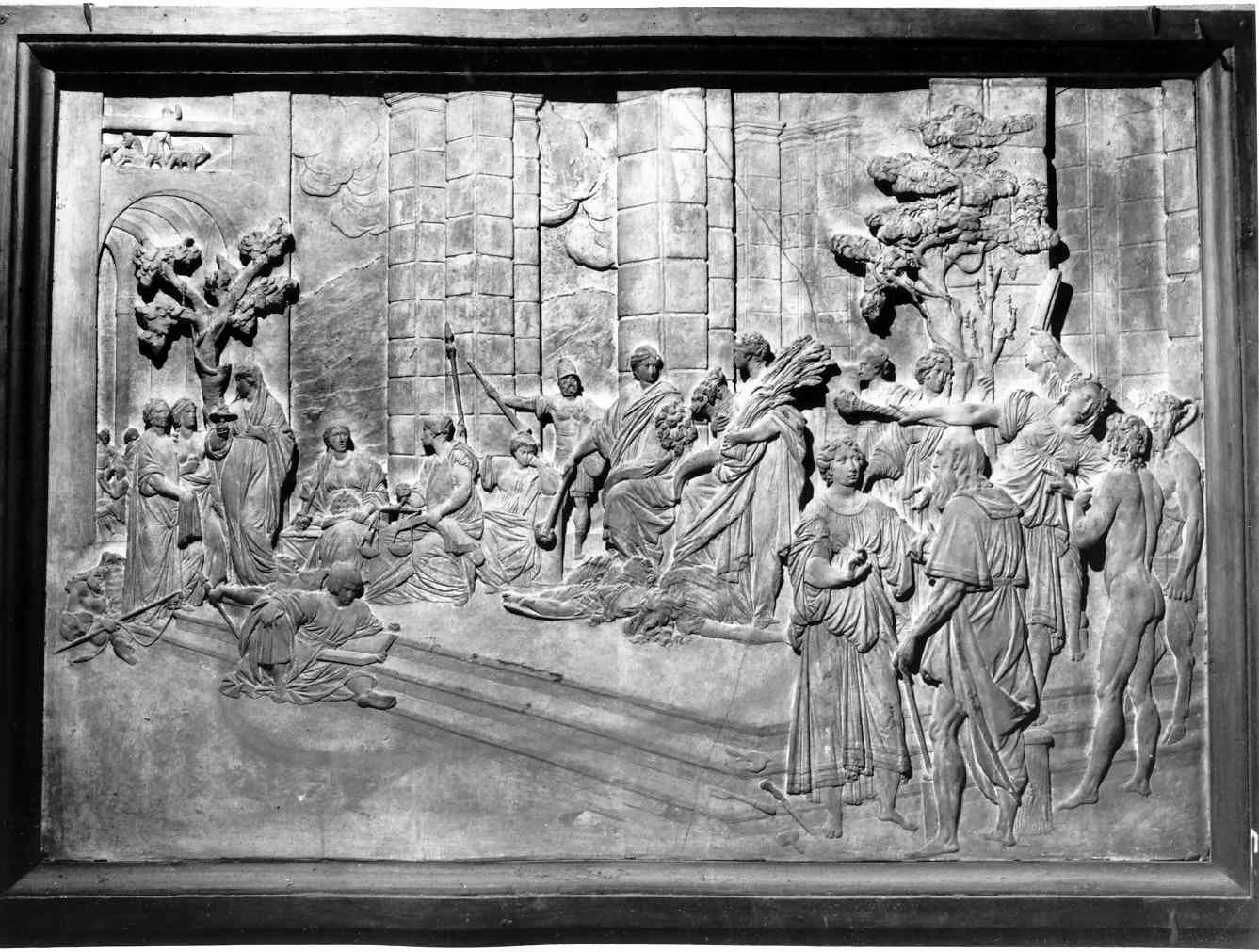 allegoria della pace (lastra, opera isolata) - ambito italiano (sec. XIX)