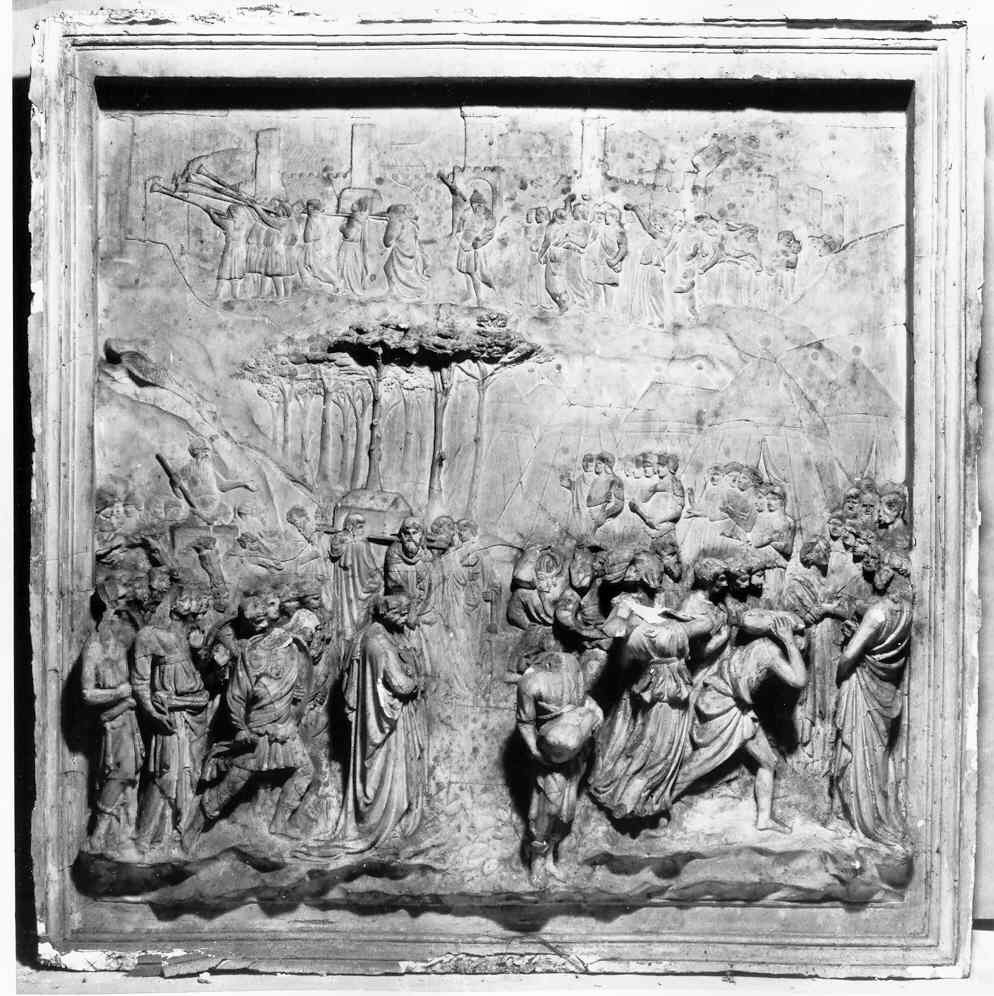 storie della vita di Giosué (formella, opera isolata) - ambito fiorentino (sec. XIX)