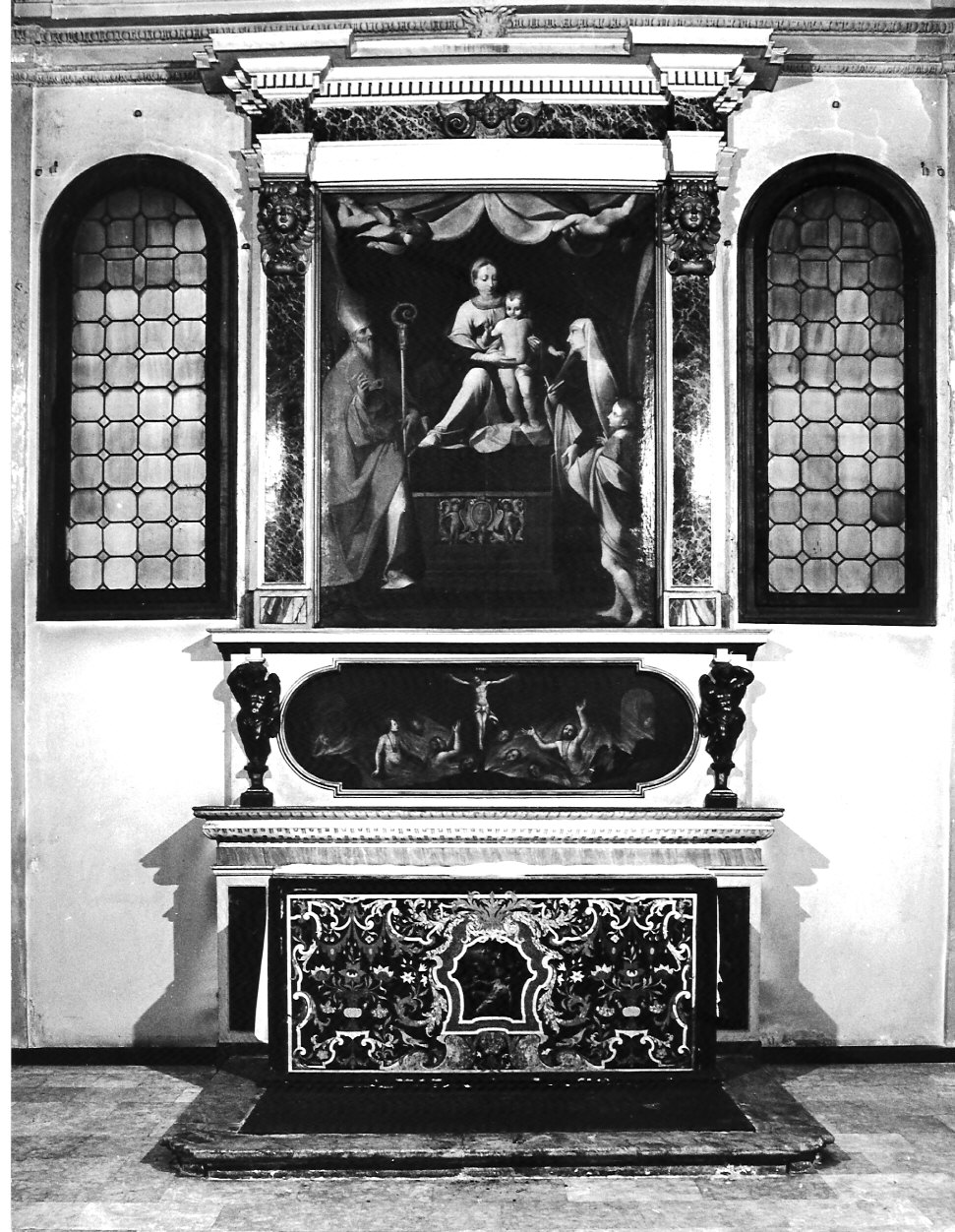 altare, complesso decorativo - bottega lombarda (prima metà sec. XVII)