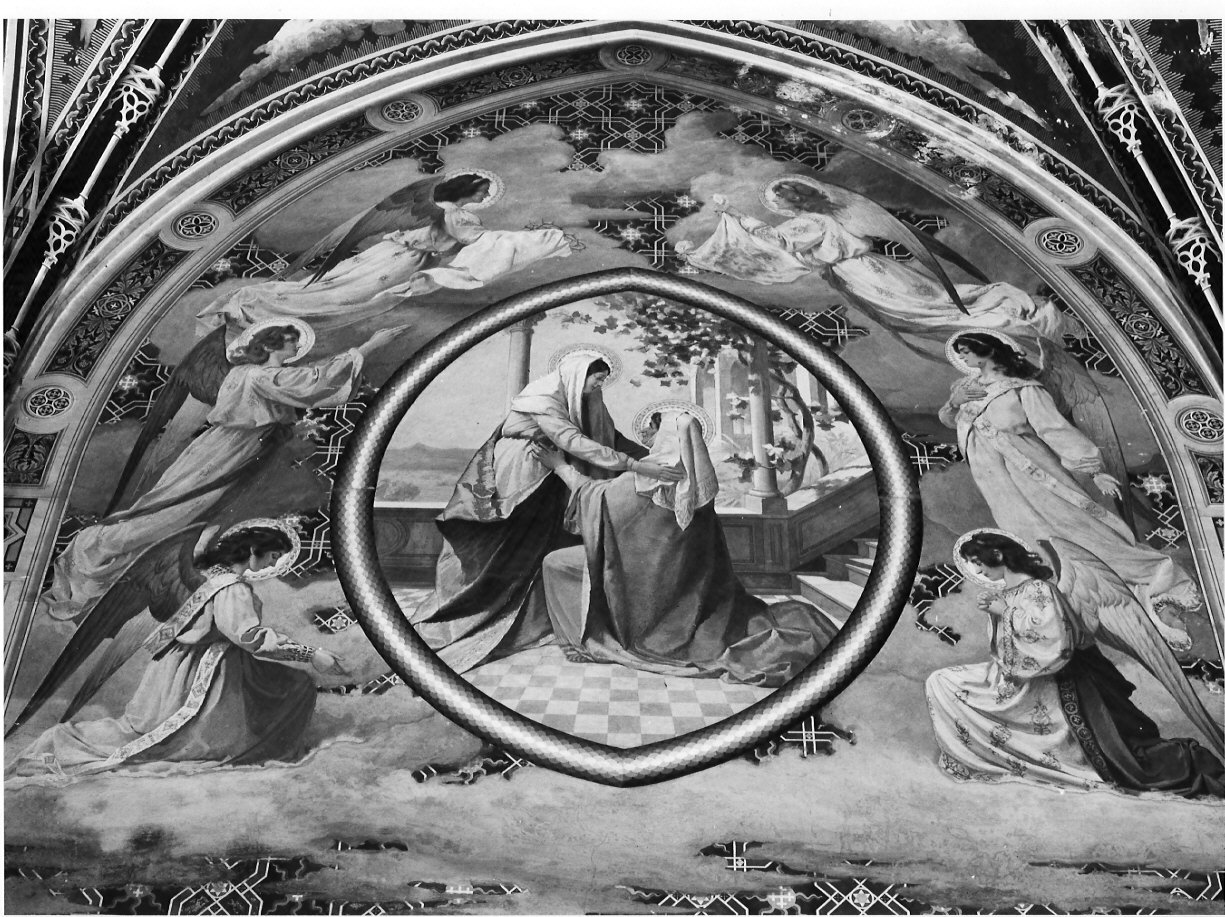 visitazione (dipinto, elemento d'insieme) di Bignami Osvaldo (attribuito) (sec. XX)