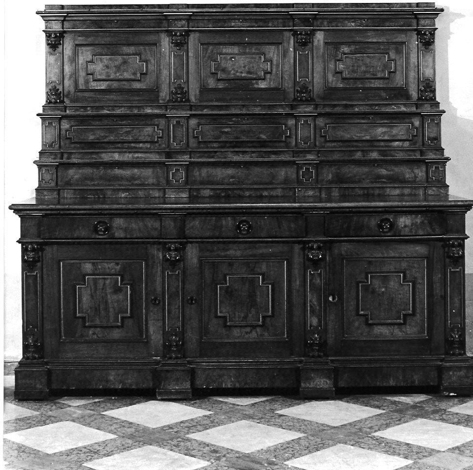 credenza d'altare, opera isolata - bottega lombarda (sec. XVII)