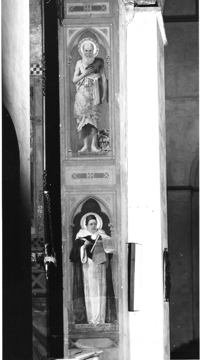 San Tommaso d'Aquino (dipinto, elemento d'insieme) di Bignami Osvaldo (attribuito) (sec. XX)