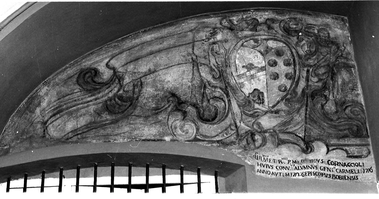 stemma (dipinto, frammento) - bottega lombarda (sec. XVIII)