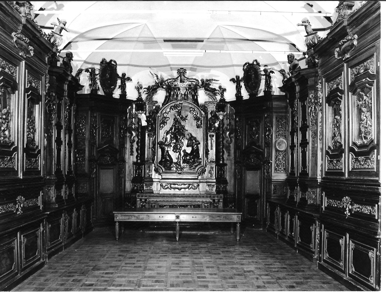 armadio da sacrestia, insieme di Quadrio Giovanni Battista (attribuito) (secc. XVII/ XVIII)