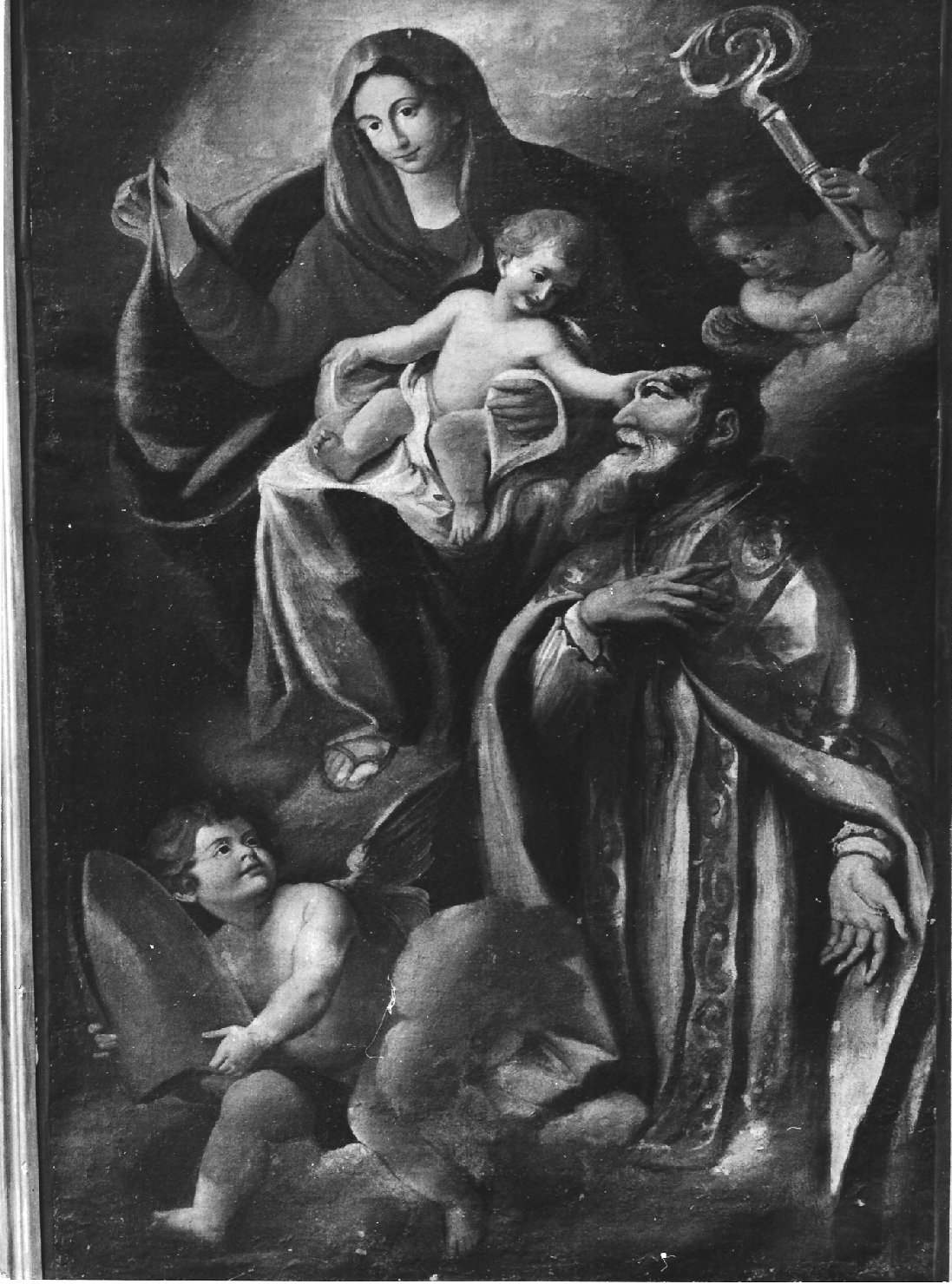 Madonna con Bambino e Santi (dipinto, opera isolata) - ambito lombardo (primo quarto sec. XVIII)