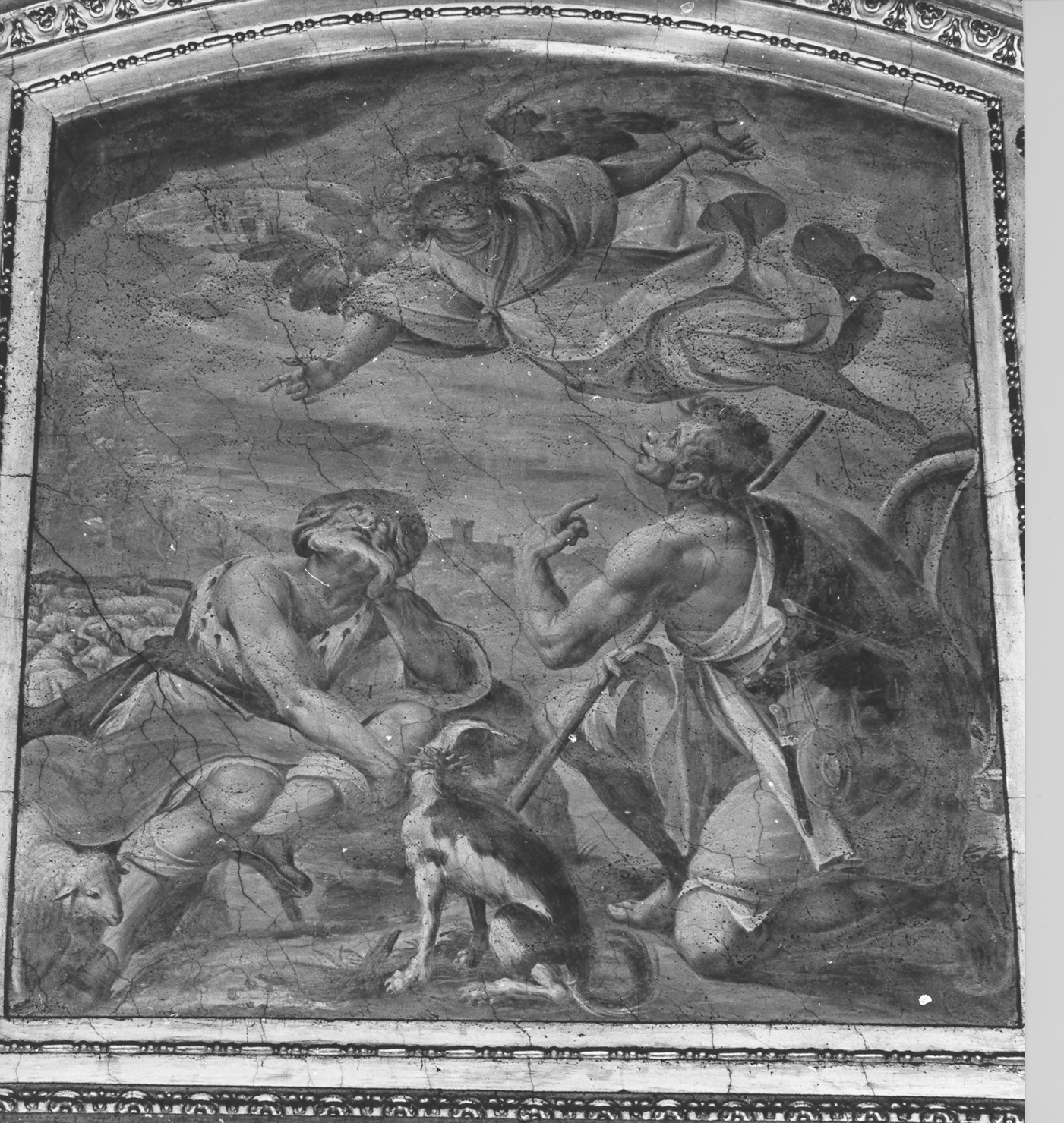 annuncio ai pastori (dipinto) - ambito lombardo (metà sec. XVII)