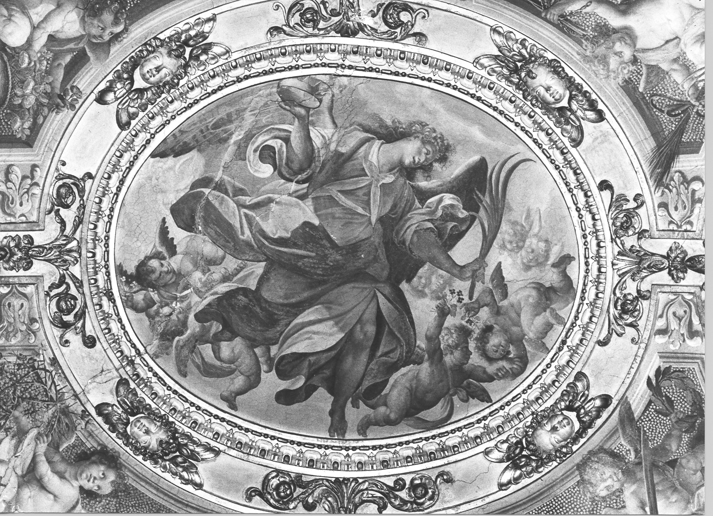 angeli (disegno murale) di Della Rovere Giovanni Battista detto Fiamminghino, Della Rovere Giovanni Mauro detto Fiamminghino (sec. XVII)