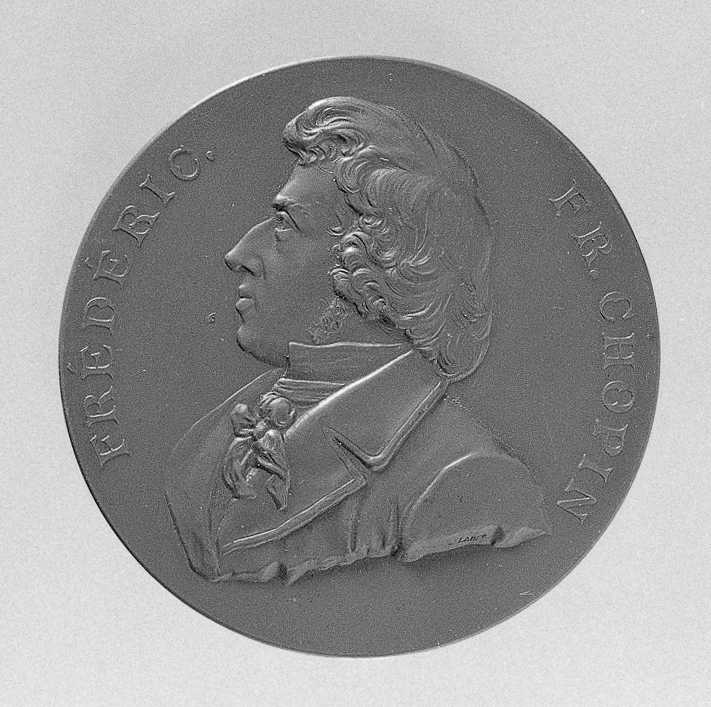 Ritratto di Chopin Frédéric François (Serie Lauer), ritratto del compositore Chopin Frédéric François (medaglia, serie) - produzione Stabilimento Lauer (Germania) (fine/inizio secc. XIX/ XX)