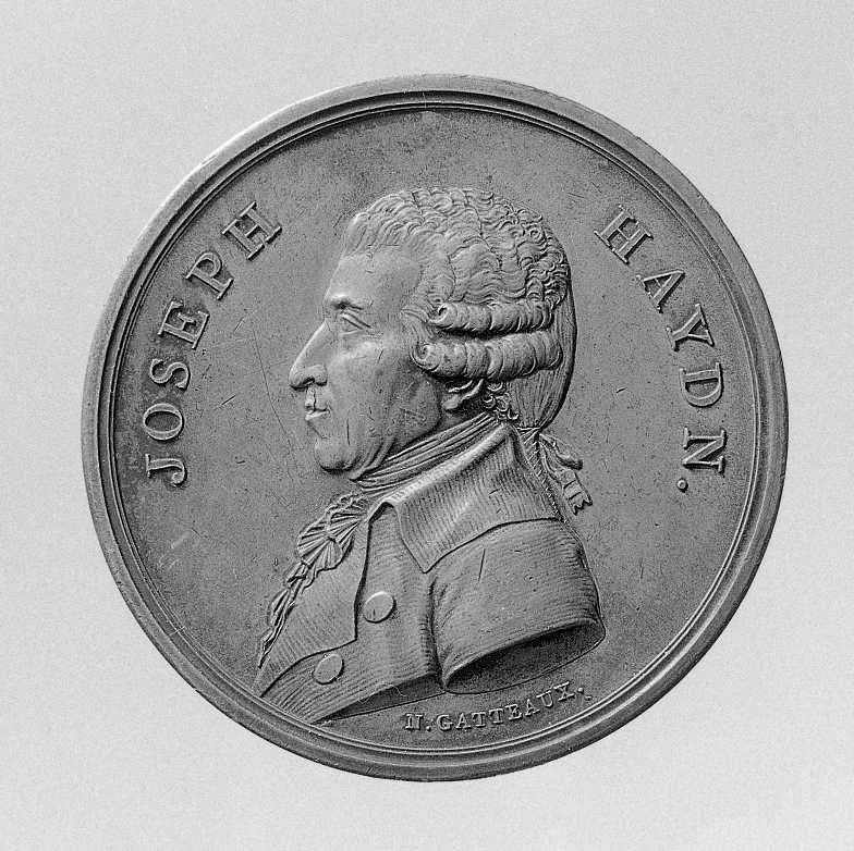 Ritratto di Haydn Franz Joseph, ritratto del compositore Haydn Franz Joseph (medaglia, serie) di Gatteaux Nicolas Marie (sec. XIX)