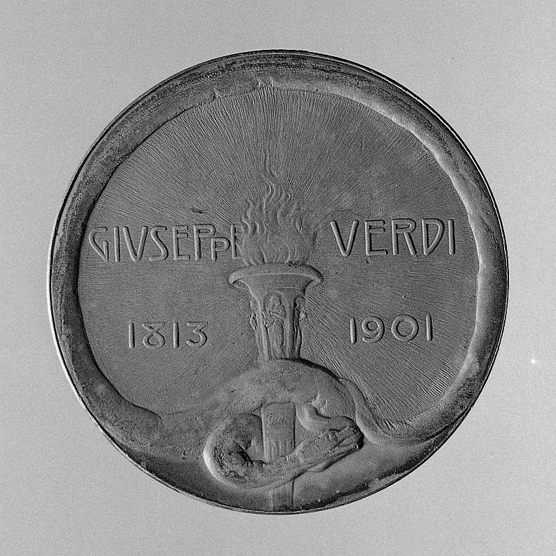 Verdi sul letto di morte, Verdi sul letto di morte (medaglia) - produzione italiana (E.S.) (sec. XX)