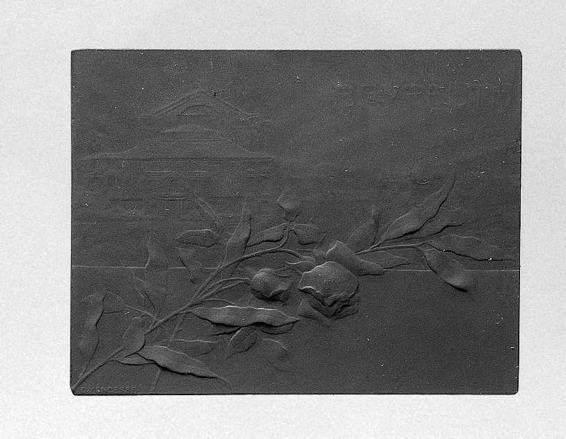 Ritratto di Wagner Richard Wilhelm, ritratto del compositore Wagner richard Wilhelm (placchetta) di Yencesse Ovide (sec. XX)