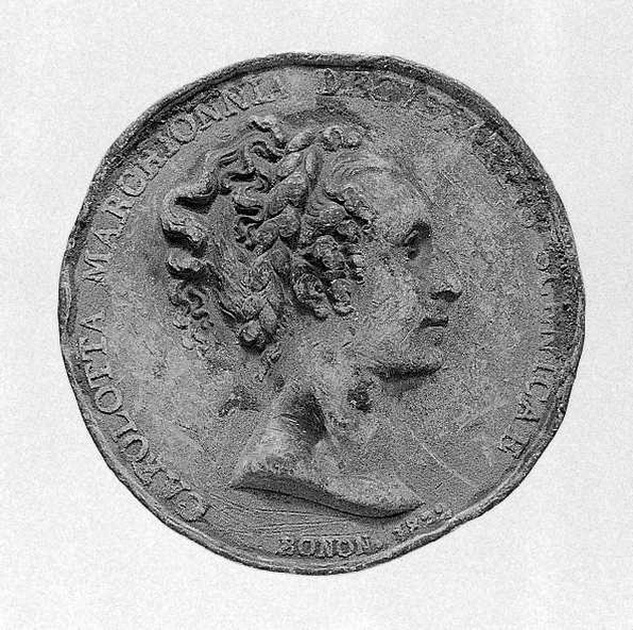Ritratto di Marchionni Carlotta, ritratto della cantante Marchionni Carlotta (medaglia) - produzione italiana (Bologna?) (sec. XIX)