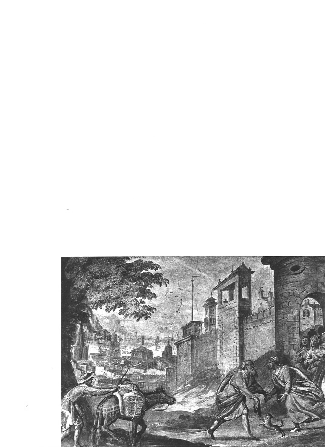 incontro di Sant'Anna e San Gioacchino alla porta aurea (dipinto) di Della Rovere Giovanni Mauro detto Fiamminghino (sec. XVII)