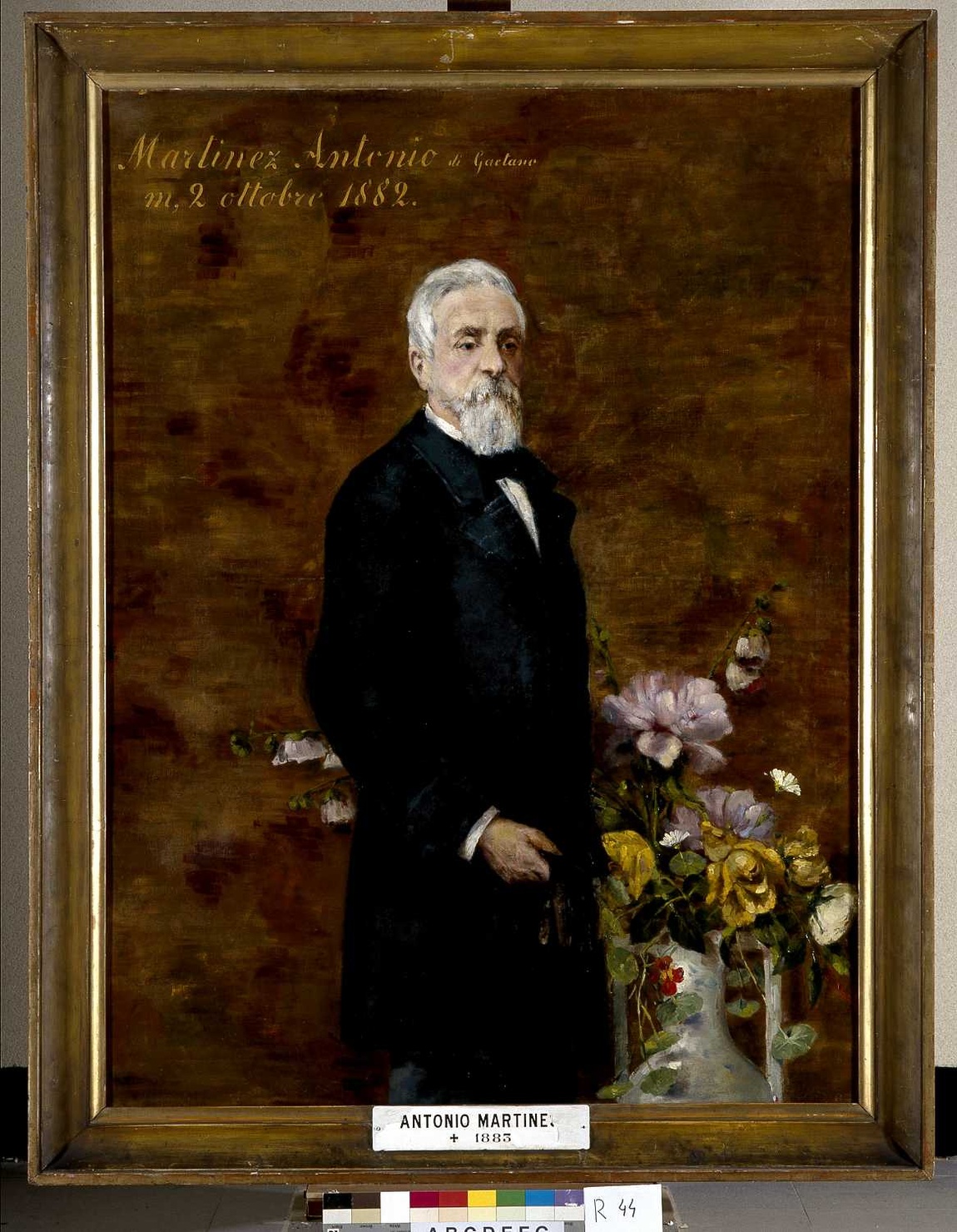 ritratto di Martinez Antonio (dipinto, opera isolata) di Calchi Novati Cesare (sec. XIX)