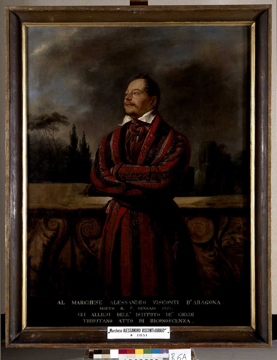 ritratto di Visconti d'Aragona AlesSandro (dipinto, opera isolata) di Carbonera Felice (sec. XIX)