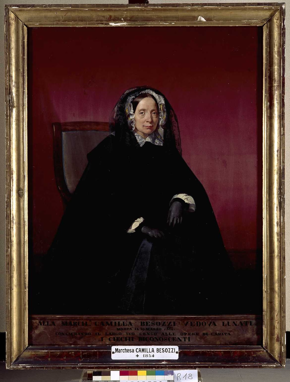 ritratto di Besozzi Camilla (dipinto, opera isolata) di De Magistris Francesco (sec. XIX)