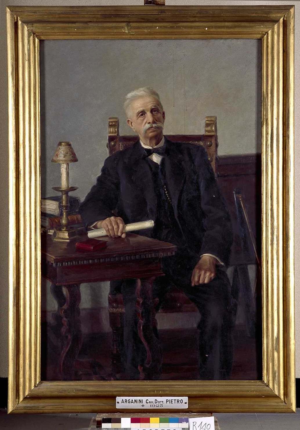 ritratto di Arganini Pietro (dipinto, opera isolata) di Fumagalli Volpi Anna (sec. XX)