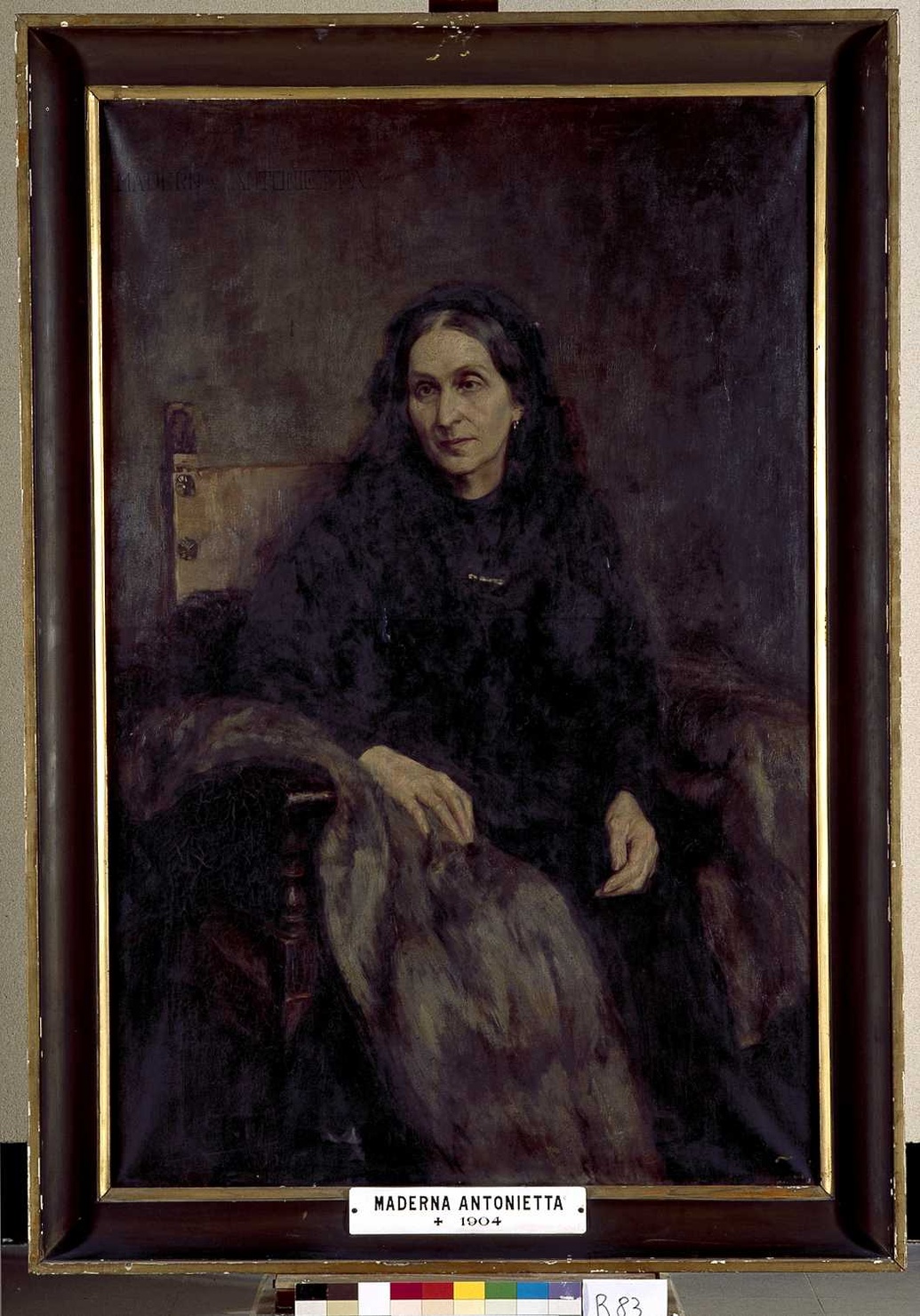 ritratto di Maderna Antonietta (dipinto, opera isolata) di Galli Riccardo (sec. XX)