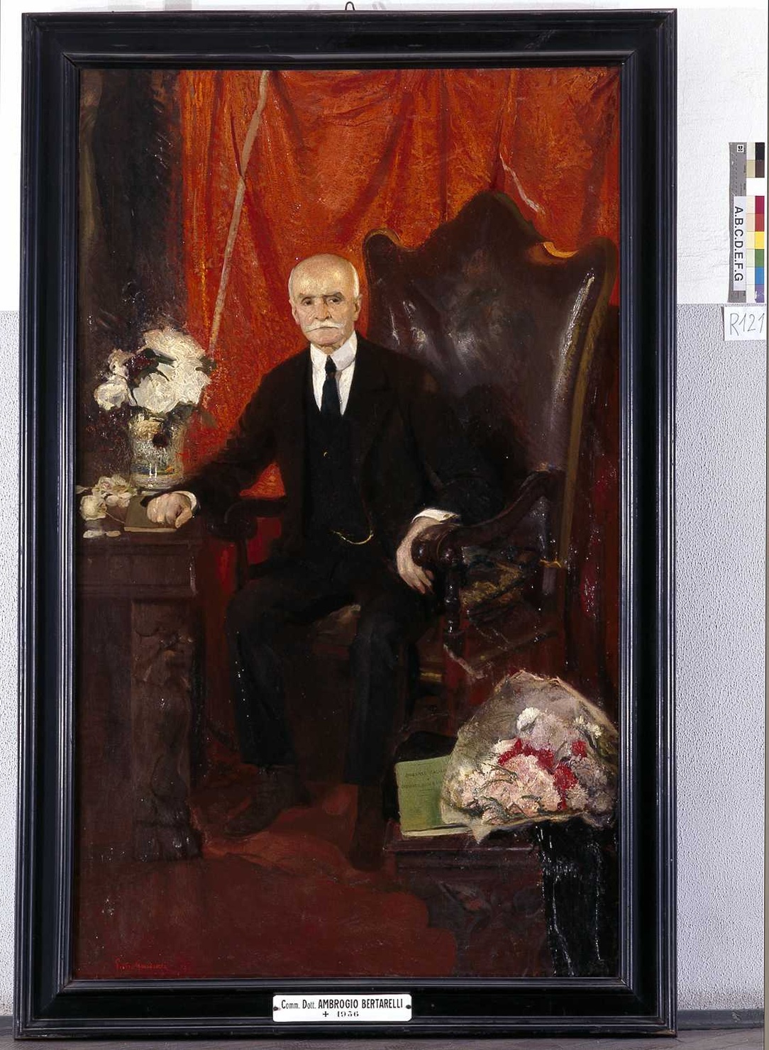 ritratto di Bertarelli Ambrogio (dipinto, opera isolata) di Gaudenzi Pietro (sec. XX)