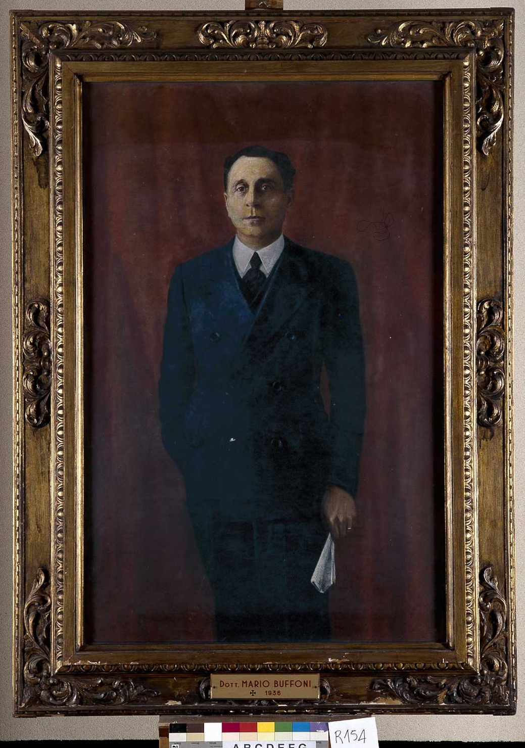 ritratto di Buffoni Mario (dipinto, opera isolata) di Garaccioni Oreste (sec. XX)